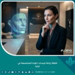 صورة احترافية تظهر مريضاً ينظر إلى نموذج ثلاثي الأبعاد لغرسة وجه مخصصة، تعكس التطور والجودة في زراعة غرسات الوجه المخصصة في تركيا.