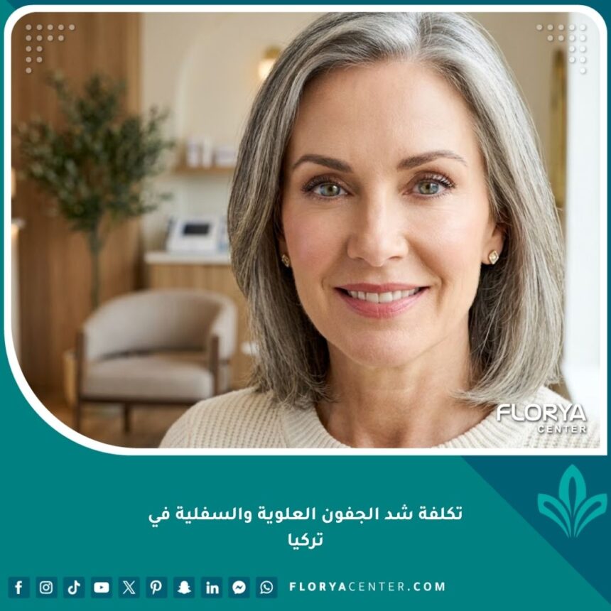 صورة مقربة تبرز جمال وشباب العيون بعد عملية شد الجفون العلوية والسفلية بنجاح، مما يعكس نتائج الجراحة التجميلية للعين.