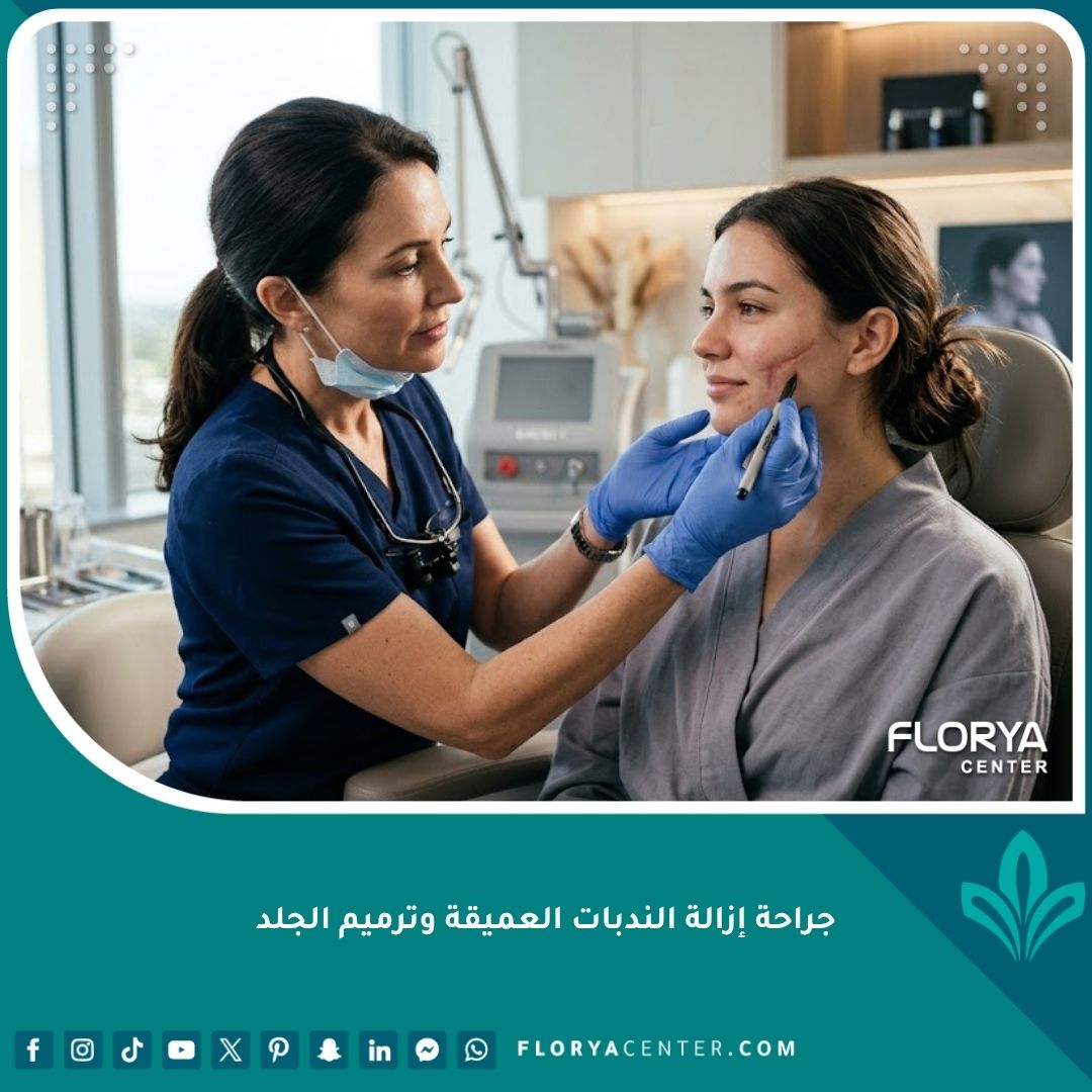 جراحة إزالة الندبات العميقة وترميم الجلد في عيادة تجميل متطورة