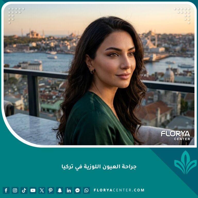 نتيجة تجميلية رائعة لعملية العيون اللوزية (Almond Eyes) في تركيا تظهر عيون مسحوبة وجذابة لامرأة عربية.