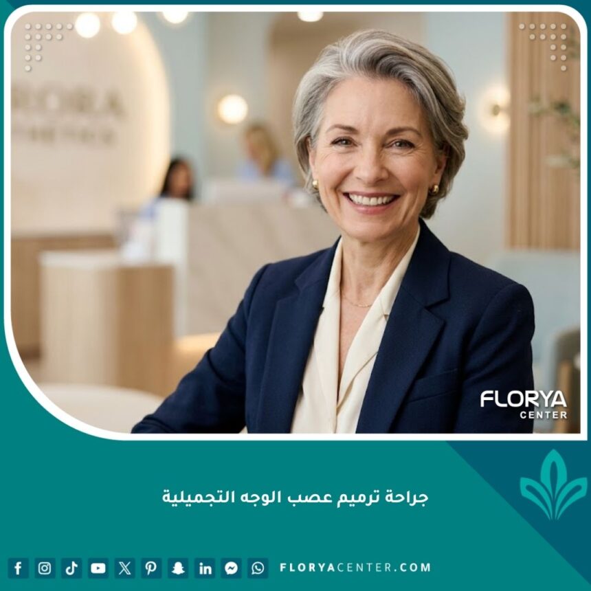 جراحة ترميم عصب الوجه التجميلية الناجحة لإعادة تماثل الوجه بعد شلل العصب السابع.