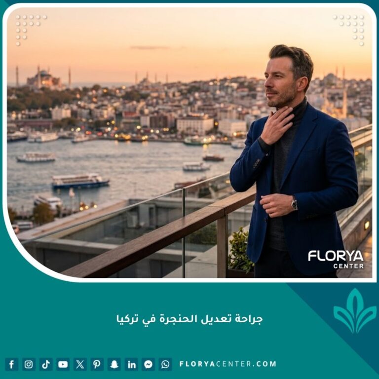 رجل يقف بثقة في اسطنبول بعد إجراء جراحة تعديل الحنجرة وتغيير الصوت في تركيا.