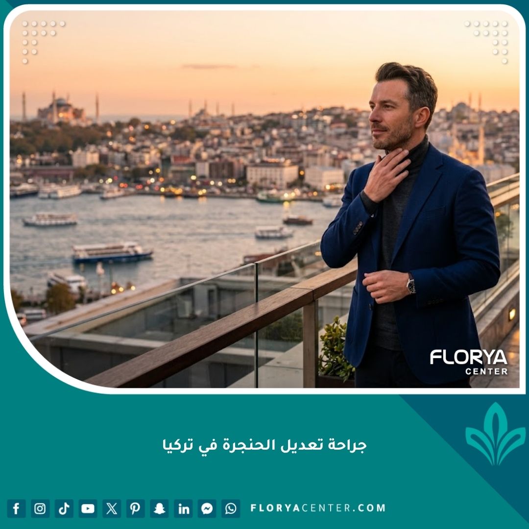 رجل يقف بثقة في اسطنبول بعد إجراء جراحة تعديل الحنجرة وتغيير الصوت في تركيا.