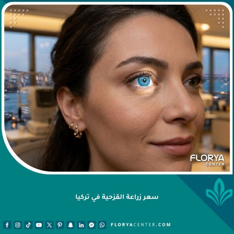 صورة سينمائية قريبة لعين مريض بعد نجاح عملية زراعة القزحية الاصطناعية في تركيا، تظهر تفاصيل القزحية الجديدة واللمعان الطبيعي.