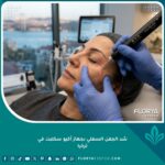 إجراء عملية شد الجفن السفلي بجهاز أكيو سكلبت الليزر الدقيق في عيادة تجميل في تركيا لإزالة الهالات وأكياس الدهون.