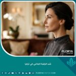 صورة مقربة تبرز جمال الفك والبروفايل لامرأة بعد عملية شد الرقبة الجانبي في تركيا.