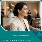 صورة جانبية لامرأة تتمتع بفك محدد ورقبة مشدودة بعد نجاح عملية شد اللغلوغ الجراحي في تركيا.