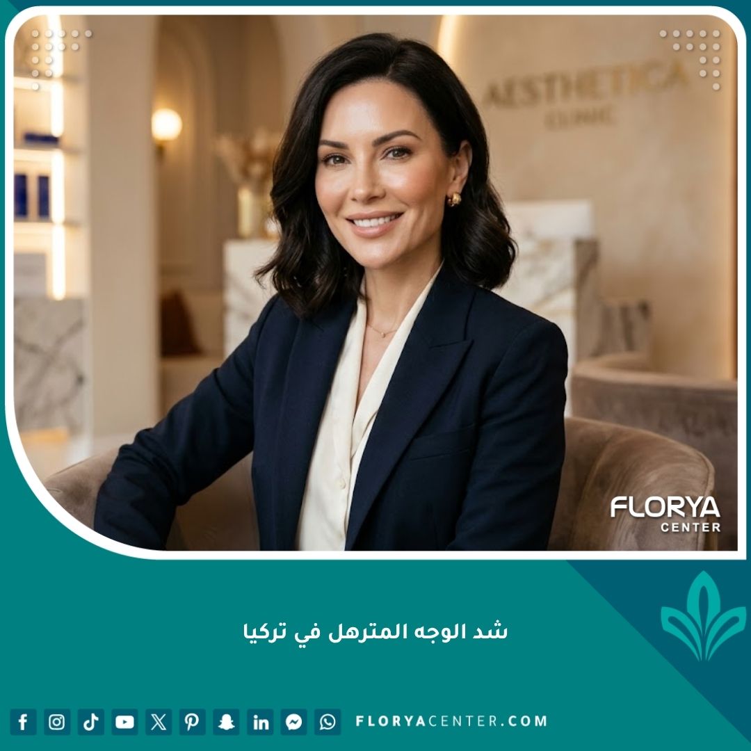 نتيجة مميزة لعملية شد الوجه المترهل في تركيا تظهر بشرة مشدودة وفك منحوت بشكل طبيعي.