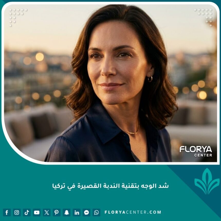 عملية شد الوجه بتقنية الندبة القصيرة في تركيا للحصول على مظهر شبابي طبيعي وبشرة مشدودة.