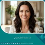 صورة واقعية لامرأة ذات بشرة نضرة وجبهة ناعمة توضح نتائج عملية شد منتصف الحاجب الجراحي والتخلص من خطوط 11 بشكل نهائي.