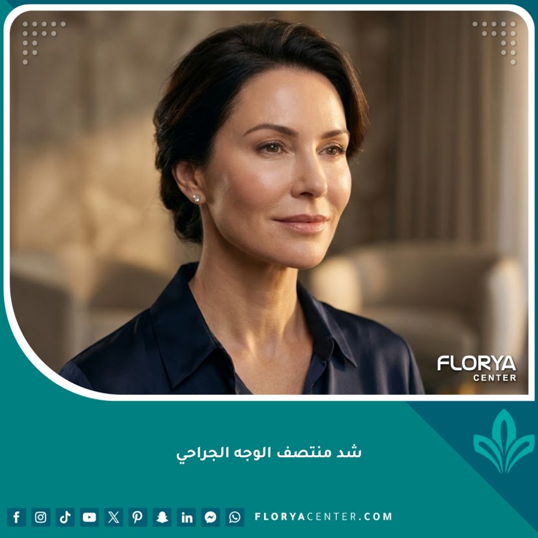 نتائج عملية شد منتصف الوجه الجراحي الناجحة لرفع الخدود وتجديد شباب البشرة.