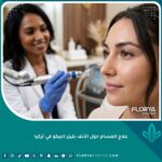 نتيجة نهائية مذهلة بعد علاج المسام الواسعة حول الأنف بليزر البيكو في عيادة تجميل راقية في تركيا.