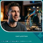 رجل واثق يتحدث بعد عملية تخشين الصوت بنجاح