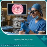 طبيبة أنف وأذن وحنجرة متخصصة تستعد لإجراء عملية حقن الحبال الصوتية في عيادة حديثة ومتطورة في تركيا.