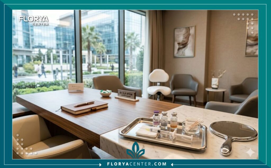 تجميل الأنف غير الجراحي في تركيا 4 غرفة عيادة تجميل حديثة ومجهزة بأحدث تقنيات الحقن لإجراء تجميل الأنف بدون جراحة في تركيا.