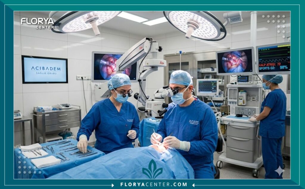 ترميم صيوان الأذن في تركيا 4 فريق طبي من أفضل جراحي التجميل داخل غرفة عمليات مجهزة بأحدث التقنيات لإجراء جراحة ترميم الأذن في تركيا.