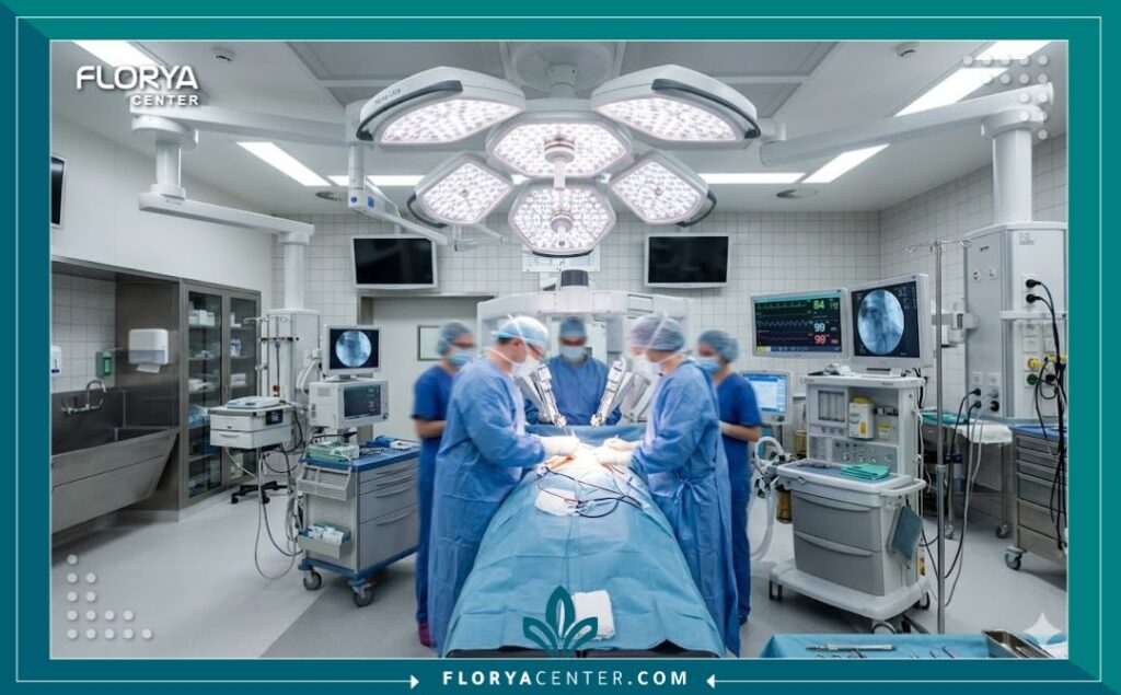 غرفة عمليات حديثة ومجهزة بأعلى التقنيات لضمان أمان ونجاح عملية تجميل الأذن الثانوية المعقدة.