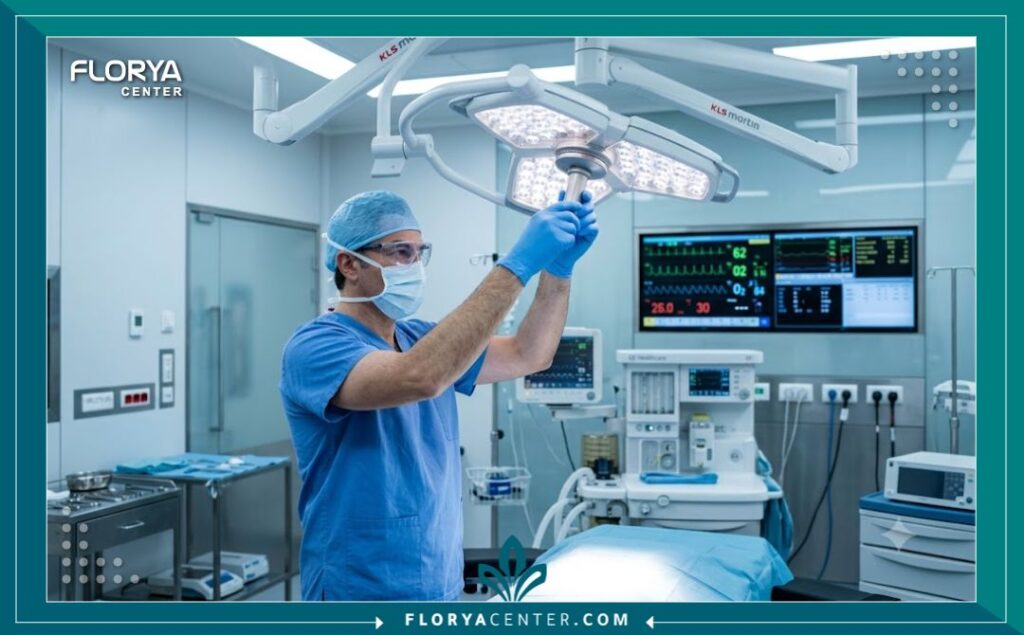 جراحة توسيع زاوية العين الخارجية 4 غرفة عمليات حديثة ومجهزة بأحدث التقنيات في مستشفى تجميل لإجراء جراحة توسيع العين بأمان.