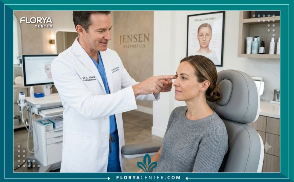 جراحة شد زاوية العين الخارجية 4 استشارة طبية داخل عيادة تجميل متطورة قبل إجراء جراحة شد زاوية العين الخارجية.