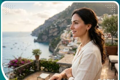 مريضة سعيدة بنتيجة عملية تجميل الأنف المغلق في تركيا تبتسم في إضاءة طبيعية.