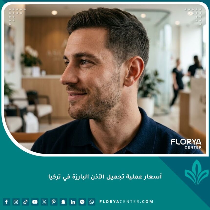 نتيجة عملية تجميل الأذن البارزة في تركيا لشاب بملامح متناسقة وثقة عالية.