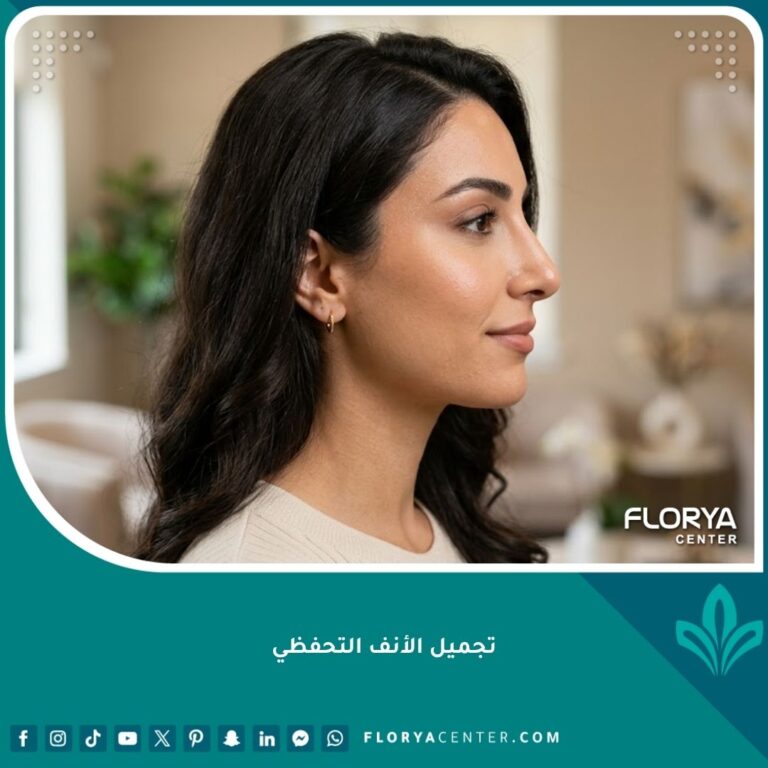 نتائج عملية تجميل الأنف التحفظي للحصول على مظهر طبيعي وجذاب مع الحفاظ على جسر الأنف.