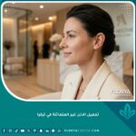صورة مقربة تبرز نتائج عملية تجميل الاذن غير المتماثلة بنجاح ومظهر طبيعي جذاب.