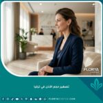 شخص بملامح متناسقة يبتسم بثقة في عيادة فخمة، يمثل النتيجة المثالية بعد عملية تصغير حجم الأذن في تركيا.