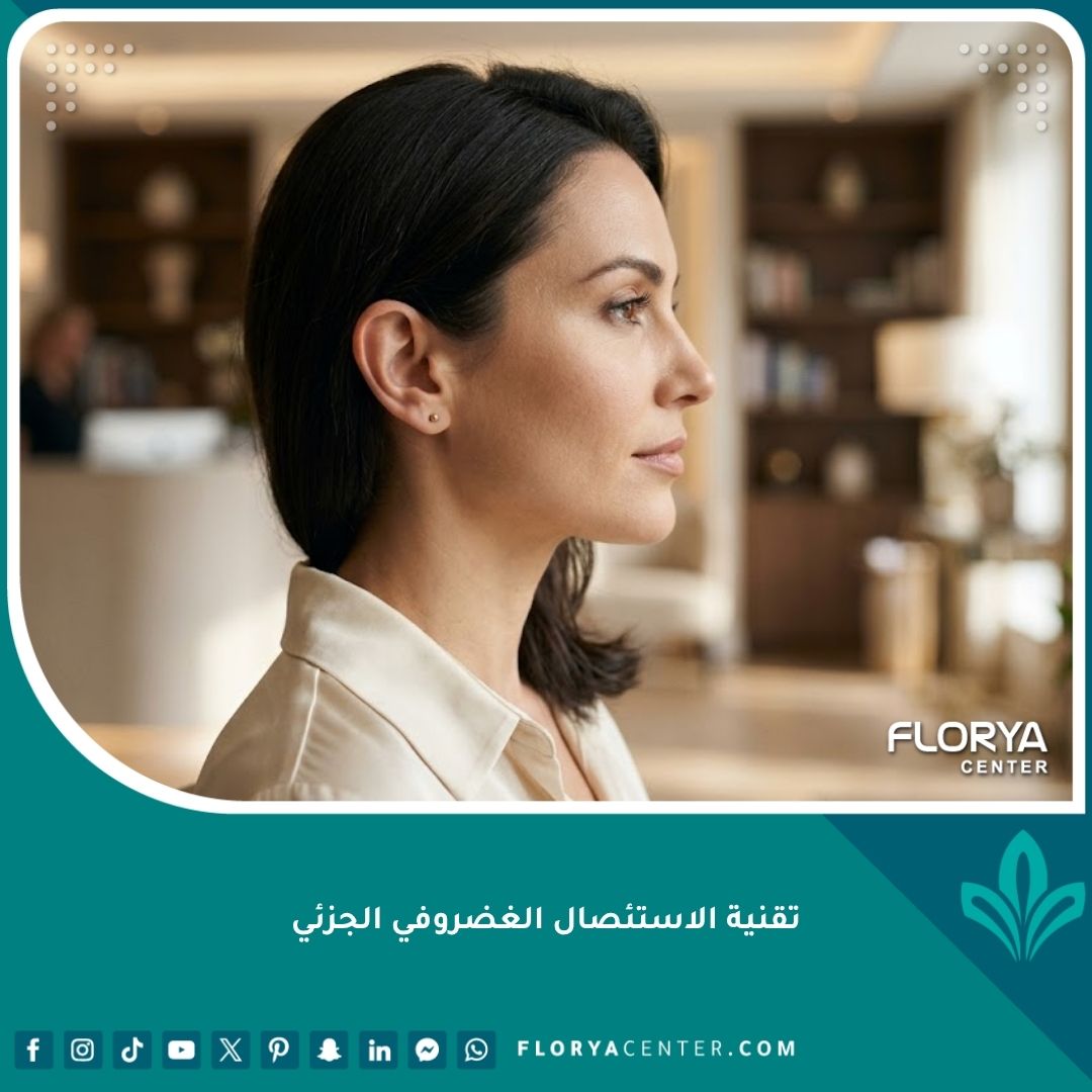 فتاة تتمتع بمظهر متناسق بعد الخضوع لعملية تقنية الاستئصال الغضروفي الجزئي لعلاج الأذن البارزة.