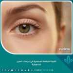 صورة مقربة لعين جذابة وخالية من الندبات تبرز نتائج تقنية الخياطة المجهرية في جراحات العين التجميلية.