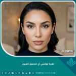 صورة سينمائية مقربة لوجه امرأة بعد عملية تجميل عيون القطة (Foxy Eyes) تظهر سحبة العين ورفع الحاجب بشكل مثالي وناعم.