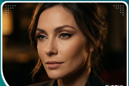 صورة سينمائية قريبة لعيون مرسومة بتقنية كات آي (Cat Eyes) تظهر سحباً حاداً ومثيراً للزاوية الخارجية للأعلى، مع بشرة خالية من العيوب ومظهر أنيق.