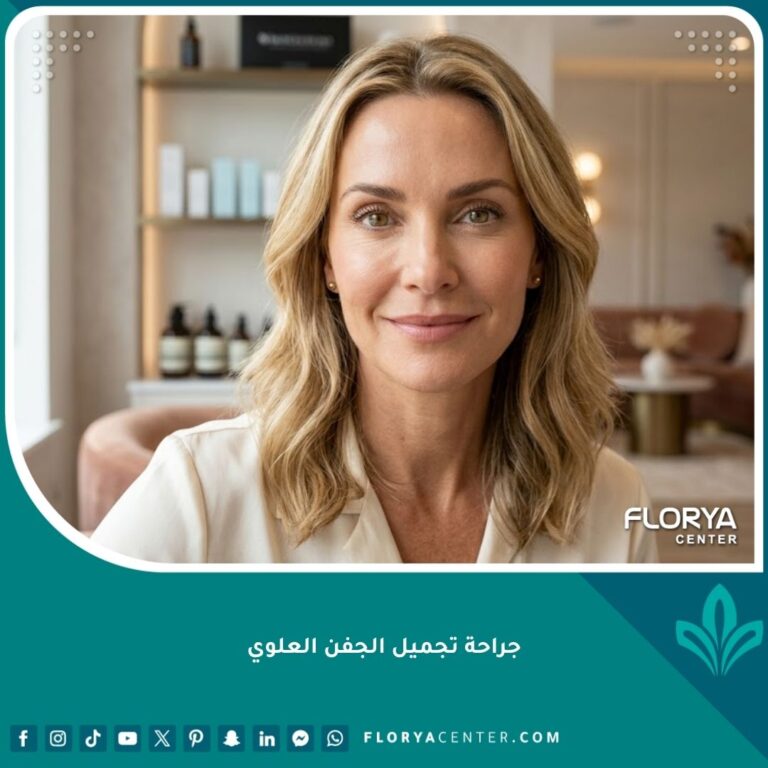 صورة مقربة لامرأة تتمتع بعيون شابة ومشرقة بعد جراحة تجميل الجفن العلوي، تعكس نضارة الوجه والتخلص نهائياً من ترهل الجفون المزعج.