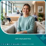مريض يتنفس بارتياح بعد نجاح جراحة تصغير قرينات الأنف في عيادة طبية حديثة.