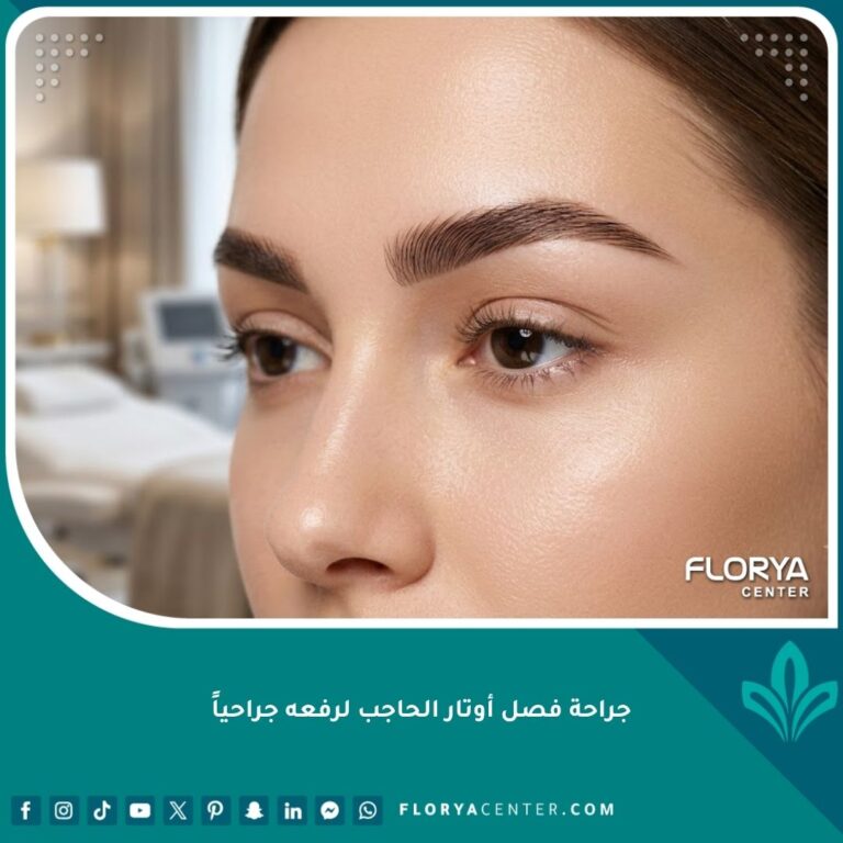 نتيجة مثالية بعد جراحة فصل أوتار الحاجب لرفعه جراحياً تظهر شباب وجمال منطقة العين.