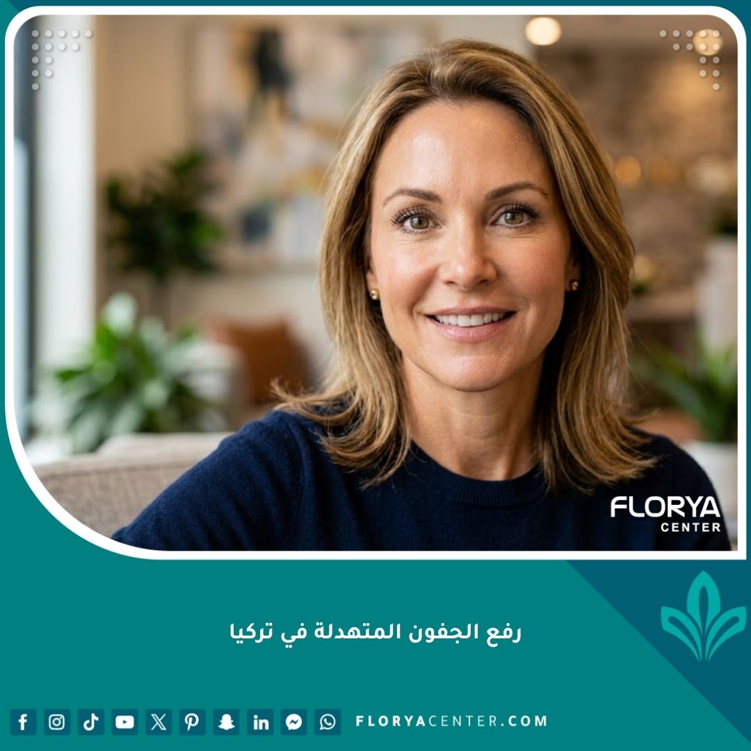 صورة بارزة لامرأة بعيون مشرقة ومرفوعة الجفون، توضح التخلص من النظرة المتعبة والنعسة جراحياً في تركيا.