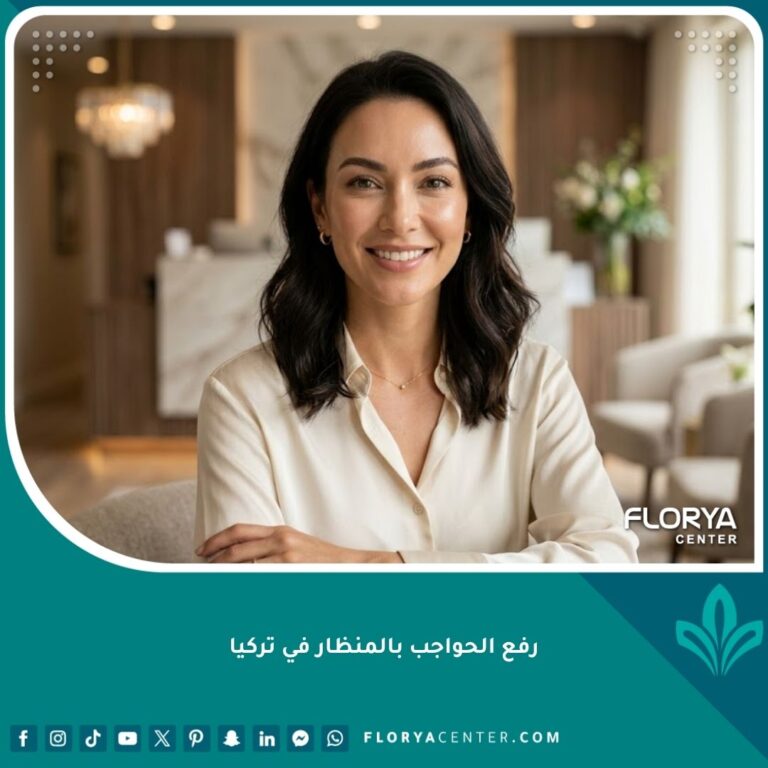 صورة مقربة تبرز جمال وجاذبية العينين بعد عملية رفع الحواجب بالمنظار في تركيا، تظهر جبهة مشدودة وحواجب مرفوعة بشكل طبيعي وجذاب.