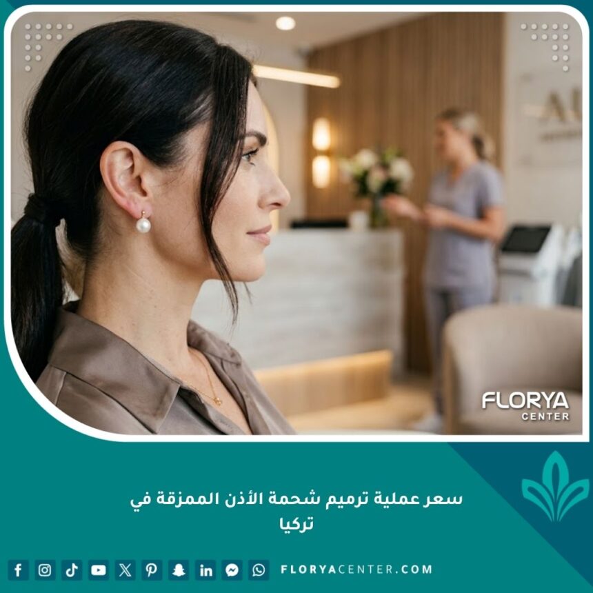 نتائج عملية ترميم شحمة الأذن الممزقة في تركيا بمظهر طبيعي وجذاب