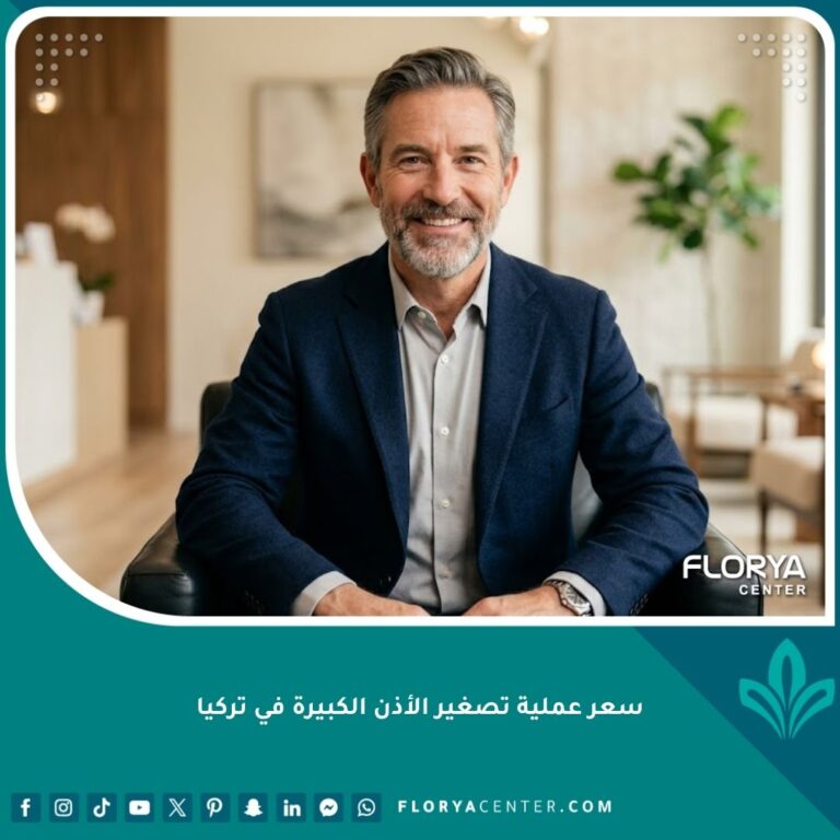 نتيجة ناجحة لعملية تصغير الأذن الكبيرة في تركيا تظهر مظهرًا طبيعيًا ومتناسقًا للوجه.