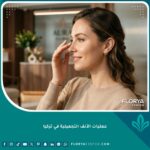 امرأة شابة ذات ملامح متناسقة وأنف جميل بعد إجراء عملية تجميل الأنف في تركيا، تعكس نتائج طبيعية وجذابة.