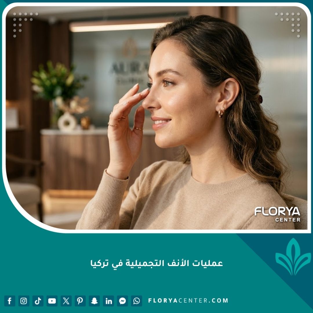 امرأة شابة ذات ملامح متناسقة وأنف جميل بعد إجراء عملية تجميل الأنف في تركيا، تعكس نتائج طبيعية وجذابة.