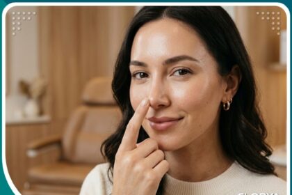 امرأة جميلة تتمتع بنتيجة طبيعية بعد عملية تجميل الأنف المغلقة في تركيا بدون ندبات خارجية.