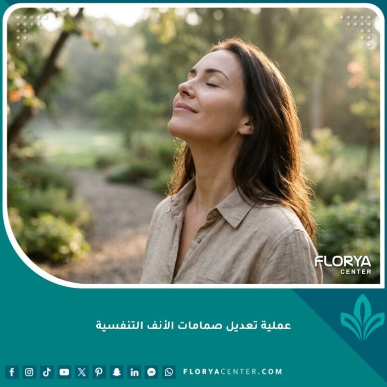 صورة واقعية لشخص يتنفس بعمق وراحة، تعبر عن نجاح عملية تعديل صمامات الأنف التنفسية وتحسن مجرى الهواء.