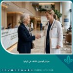 طبيبة متخصصة تستقبل مريضاً في أفضل مراكز تجميل الأنف في تركيا المعتمدة دولياً لضمان الأمان الطبي.