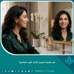 صورة واقعية تظهر نتائج عملية تجميل الأنف الطبيعية التي تحافظ على ملامح الوجه الأصلية والهوية الشخصية بدون تغيير جذري.