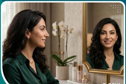 صورة واقعية تظهر نتائج عملية تجميل الأنف الطبيعية التي تحافظ على ملامح الوجه الأصلية والهوية الشخصية بدون تغيير جذري.