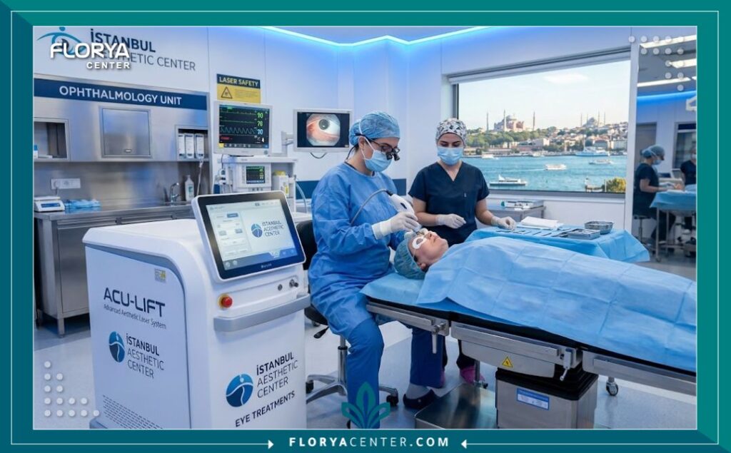 عيادة تجميل عيون حديثة ومعقمة في إسطنبول مجهزة بأحدث التقنيات لضمان أمان ونجاح العمليات.