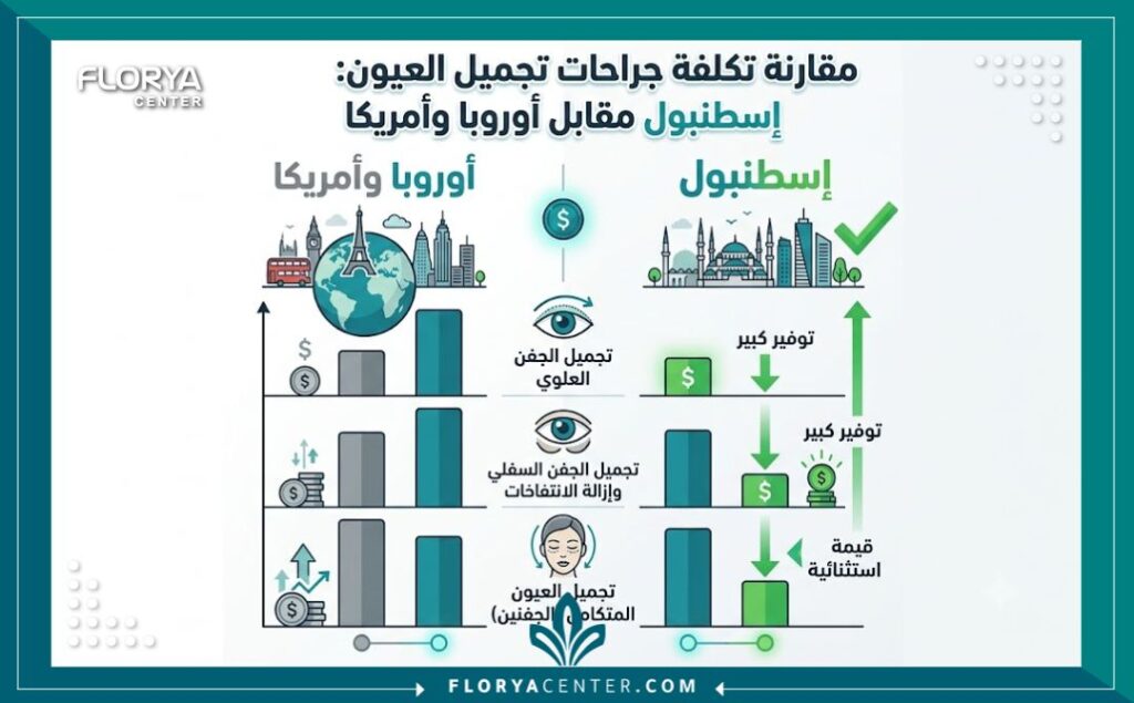 اسعار عمليات تجميل العيون في اسطنبول 3 مقارنة تكاليف وعوامل تحديد أسعار عمليات تجميل العيون في اسطنبول والعالم