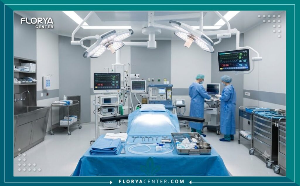 افضل دكتور تجميل جفون في اسطنبول 4 غرفة عمليات حديثة ومعقمة ومجهزة بأحدث التقنيات الطبية العالمية داخل مستشفى تجميل مرموق في اسطنبول لإجراء جراحة الجفون بأمان.