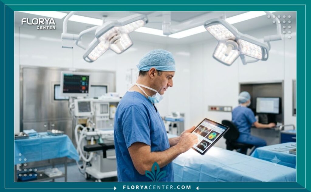 غرفة عمليات مجهزة بأحدث التقنيات الطبية في مستشفى تجميل العيون لإجراء عملية تثبيت الجفن بأمان تام.